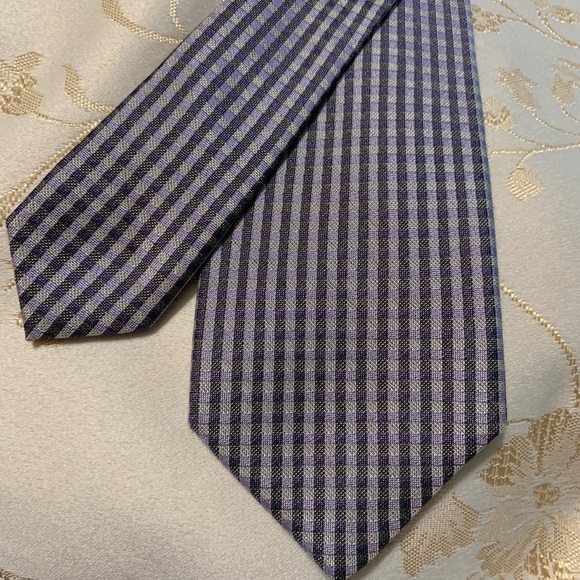 Calvin Klein Blue/Grey Tie - Picture 7 of 10